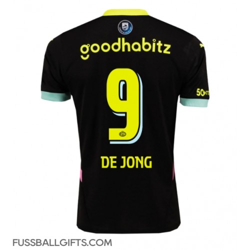PSV Eindhoven Luuk de Jong #9 Fußballbekleidung Auswärtstrikot 2024-25 Kurzarm